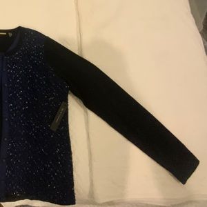 ELIE TAHARI BEADED SWEATER NWT XL